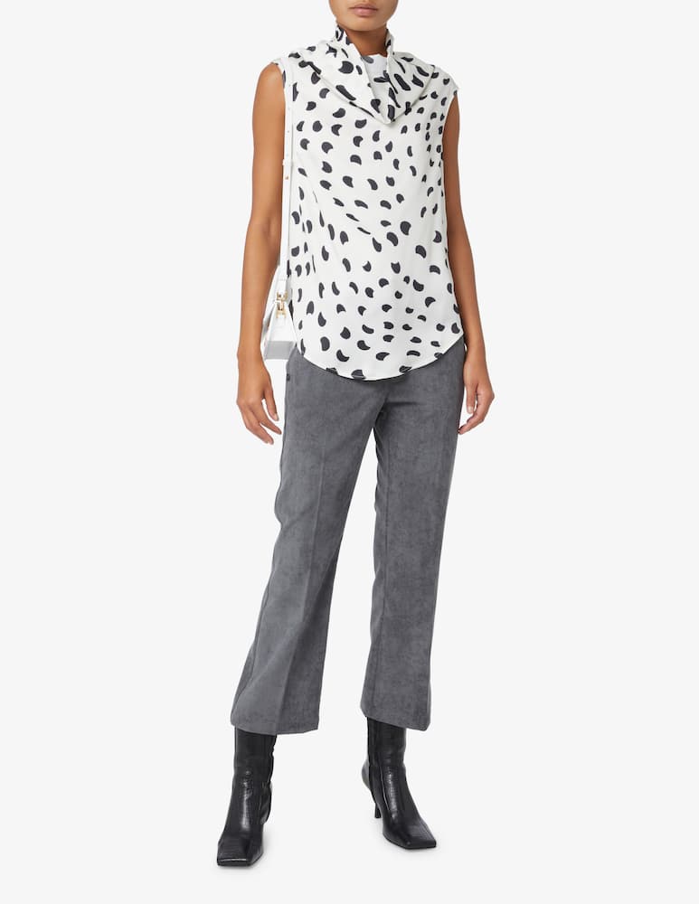 rinascente Manila Grace Sleeveless blouse in viscose - White