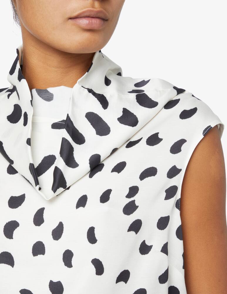 rinascente Manila Grace Sleeveless blouse in viscose - White