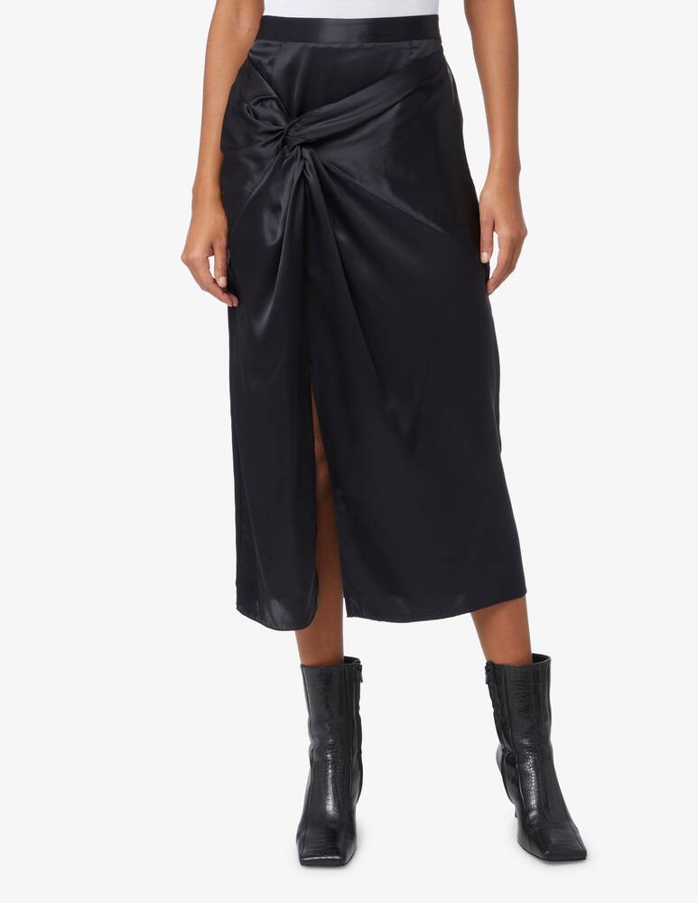 rinascente Manila Grace Knot silk midi skirt - Black