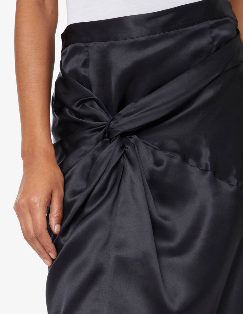 rinascente Manila Grace Knot silk midi skirt - Black