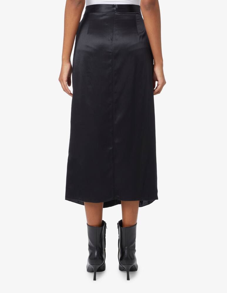rinascente Manila Grace Knot silk midi skirt - Black