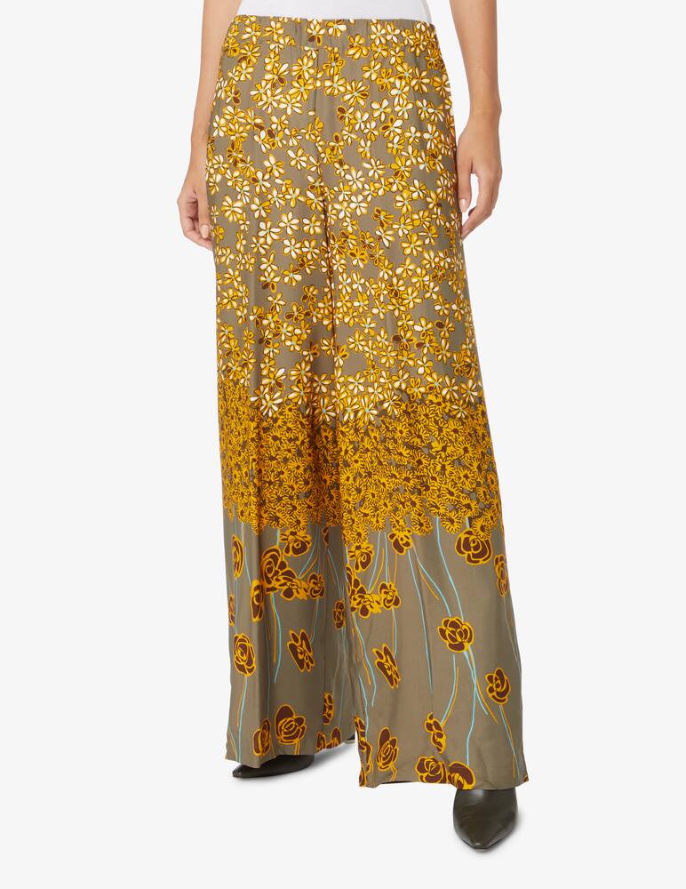 rinascente Manila Grace Viscose palazzo trousers - Yellow