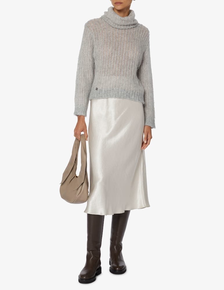 rinascente Manila Grace Maglione a collo alto in misto lana - Grigio