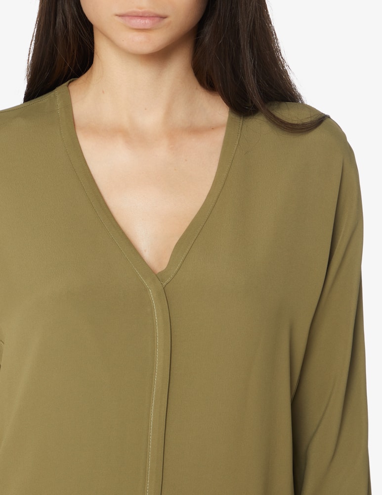 rinascente Manila Grace Abito a sacchetto in viscosa - Oliva