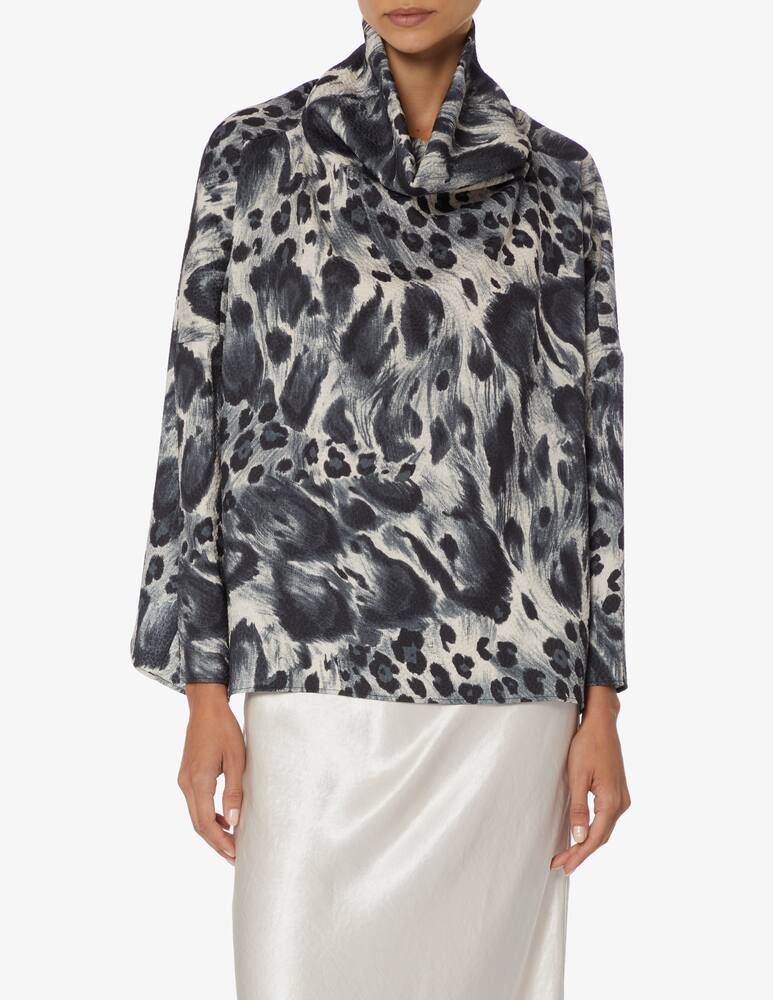 rinascente Manila Grace Blusa con collo ampio - Grigio