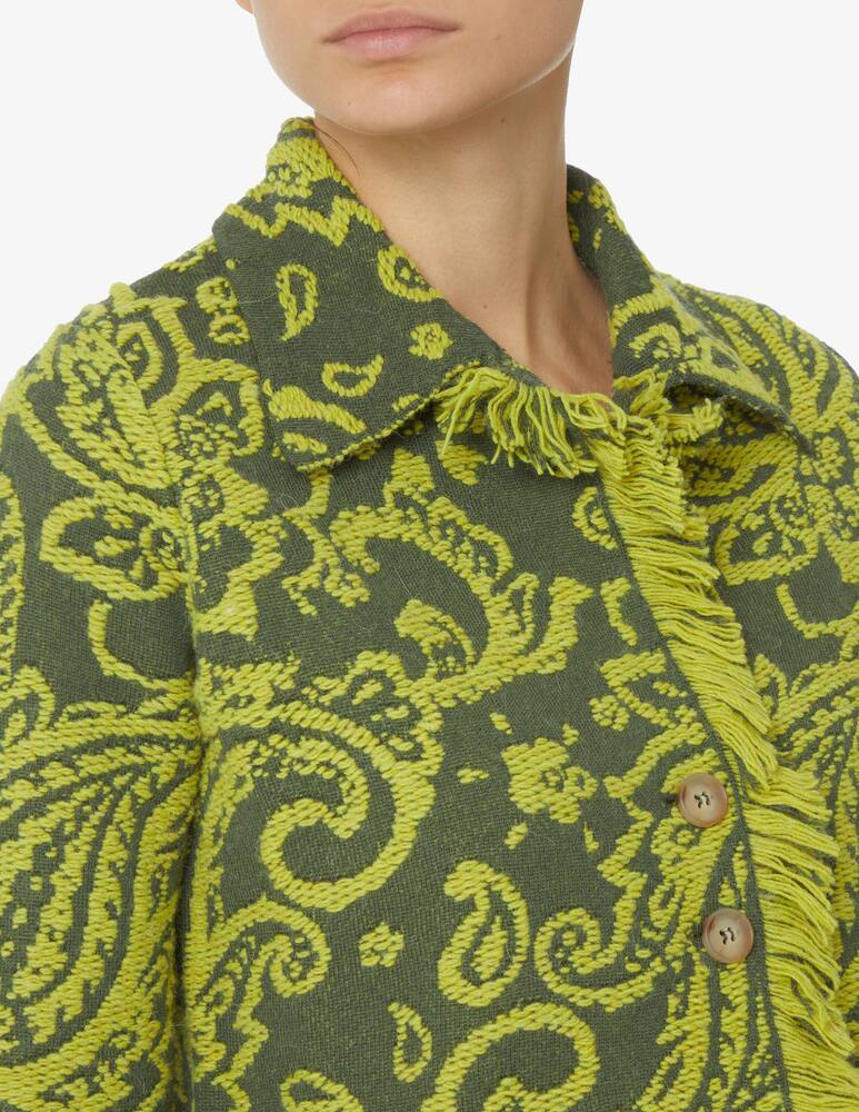 rinascente Manila Grace Cappotto in maglia misto lana - Verde