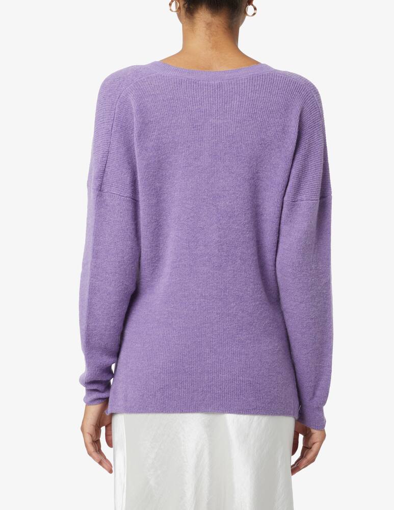 rinascente Manila Grace Maglia scollo a v in misto lana - Lilla