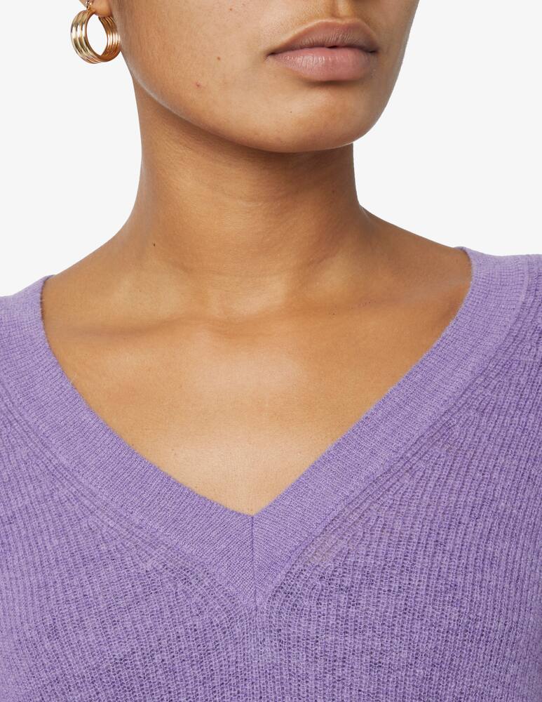 rinascente Manila Grace Maglia scollo a v in misto lana - Lilla