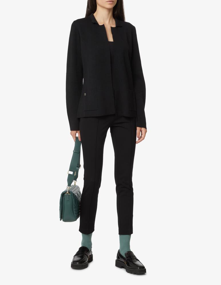 rinascente Manila Grace Wool blend slim jacket - Black