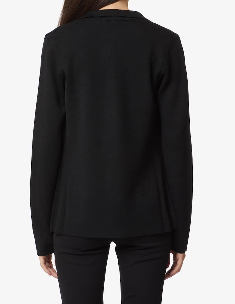 rinascente Manila Grace Wool blend slim jacket - Black