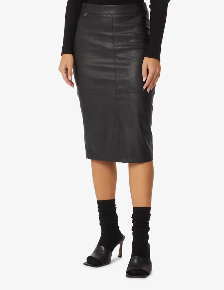 Manila Grace Viscose midi dress - Black - picture 2 Manila Grace Viscose midi dress - Black - picture 2