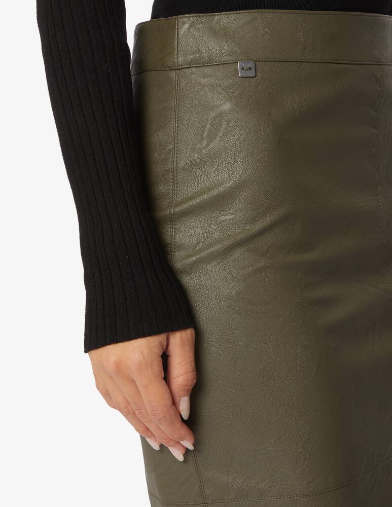 rinascente Manila Grace Gonna midi in viscosa - Oliva