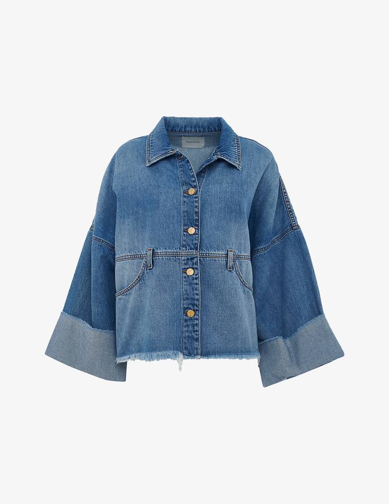 Manila Grace Denim buttoned jacket - picture 1