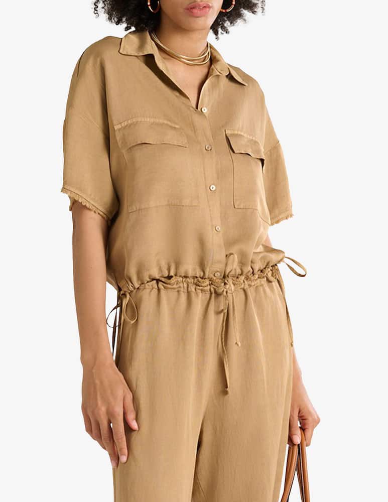 Manila Grace Camicia coulisse con tasche - immagine 1 Manila Grace Camicia coulisse con tasche - immagine 1
