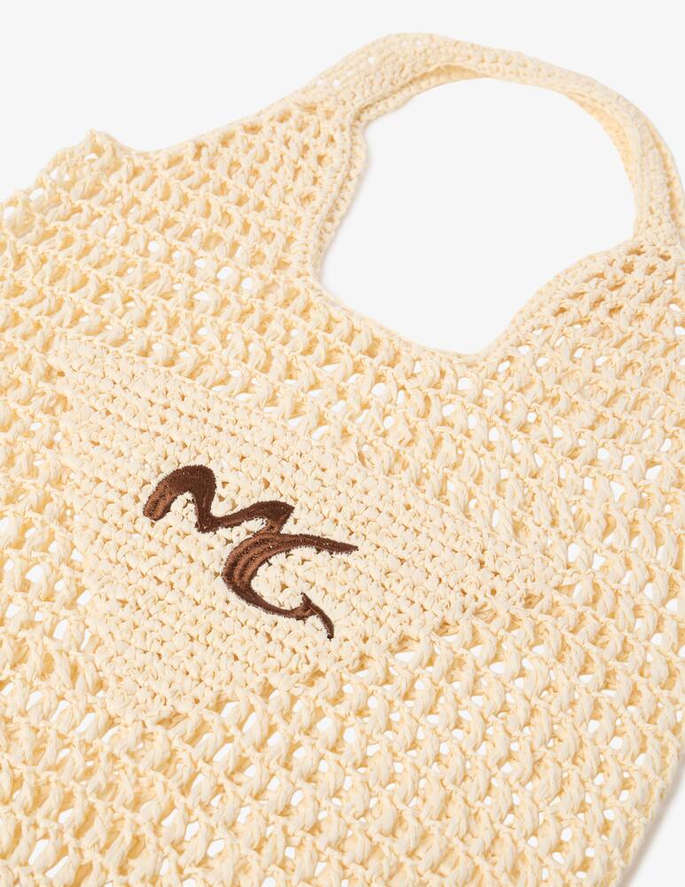 rinascente Manila Grace Raffia net tote bag