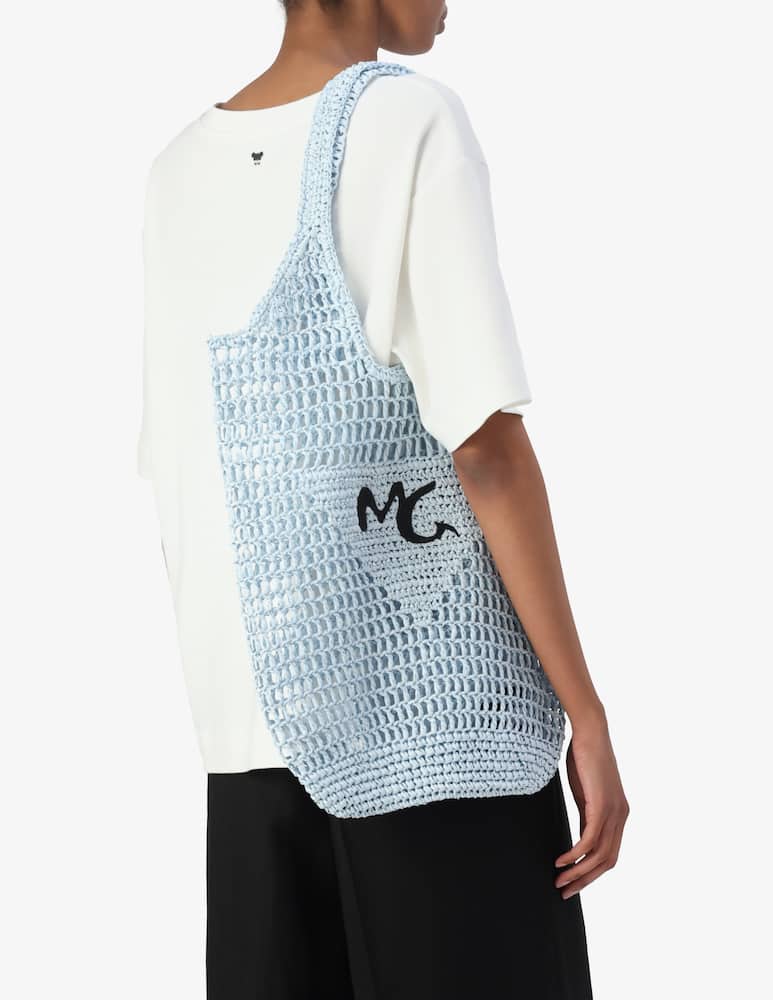 rinascente Manila Grace Raffia mesh tote bag