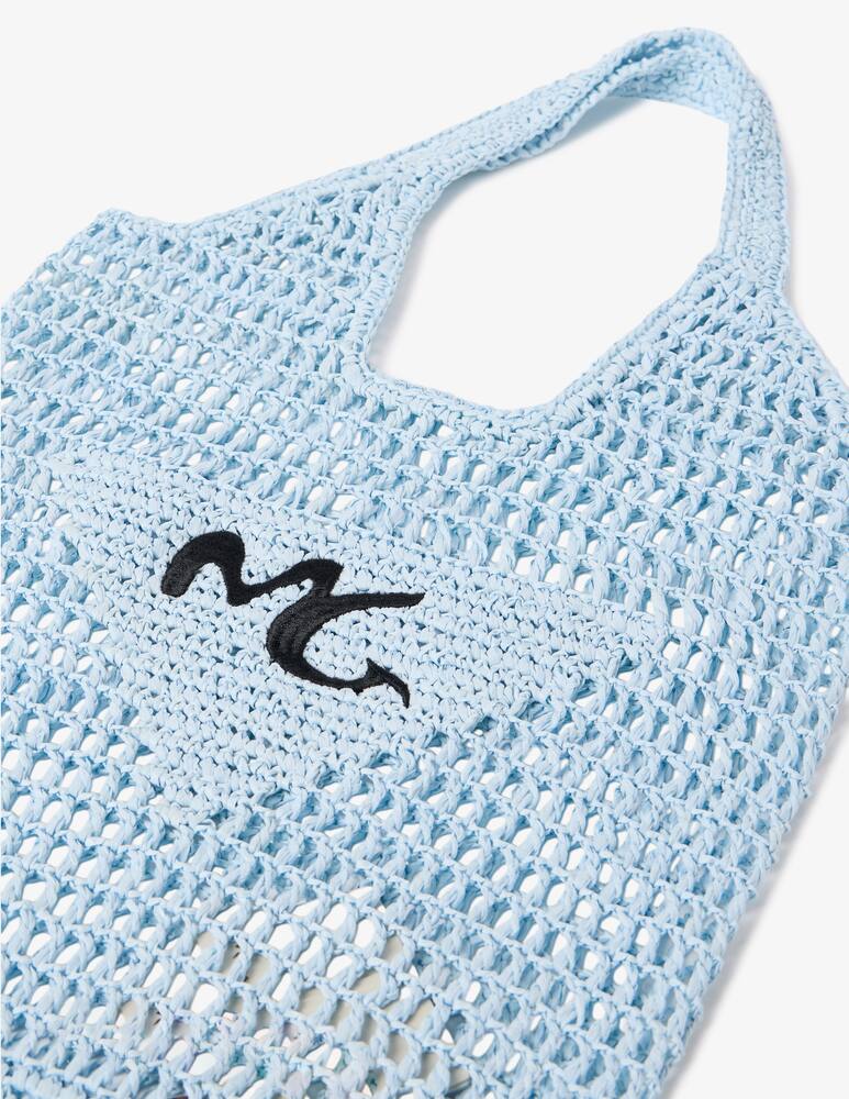 rinascente Manila Grace Raffia mesh tote bag