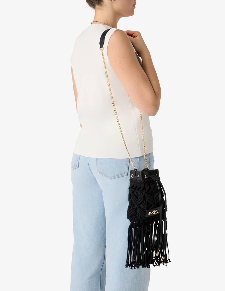rinascente Manila Grace Macramé bucket bag