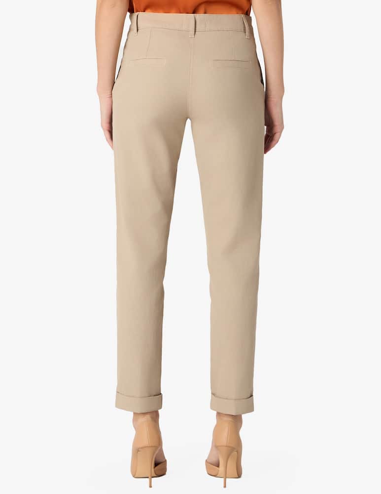 Manila Grace Pantaloni slim-fit in misto lino - immagine 3
