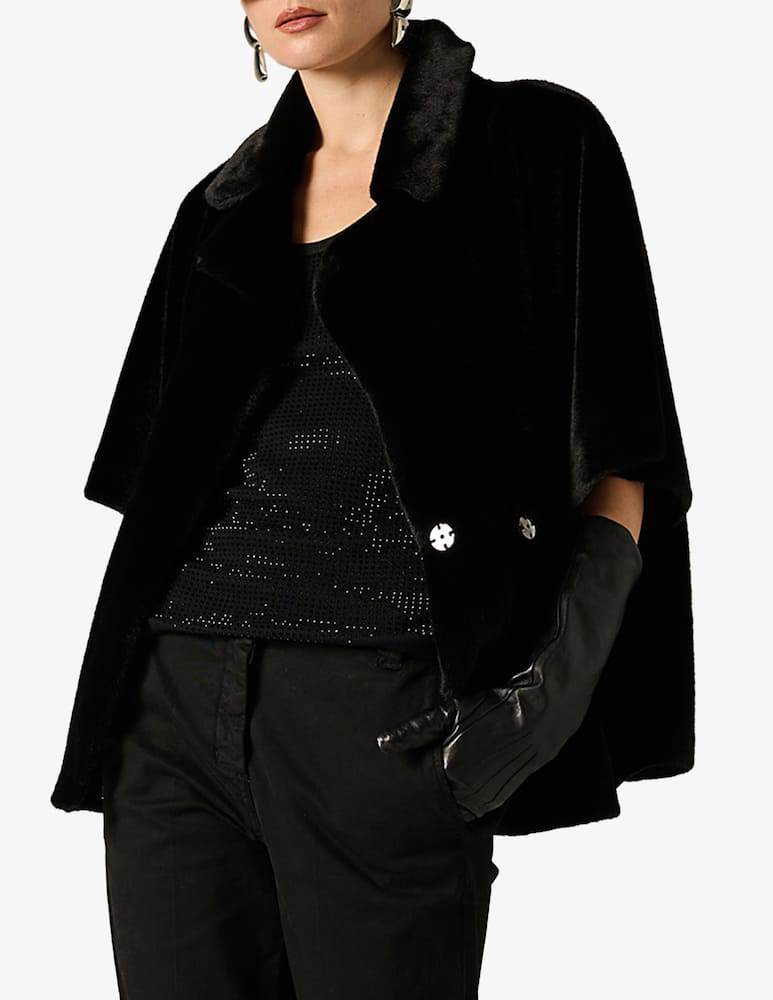 rinascente Manila Grace Faux fur cape