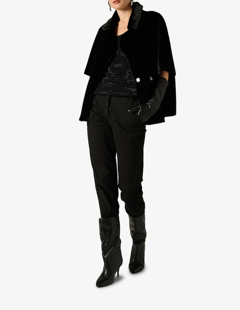 rinascente Manila Grace Faux fur cape