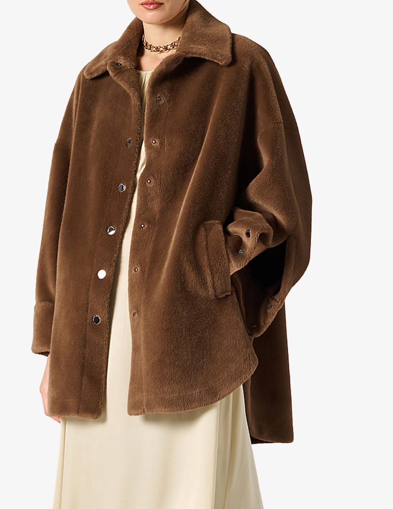 rinascente Manila Grace Faux fur buttoned jacket