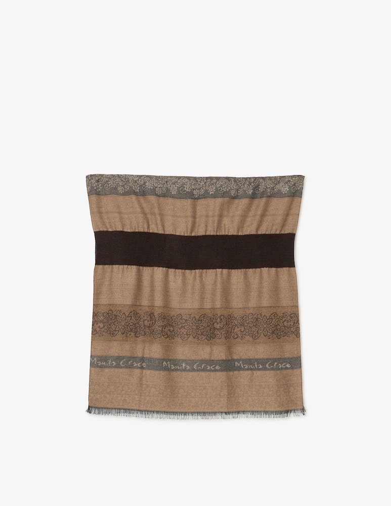 rinascente Manila Grace Jacquard lace foulard