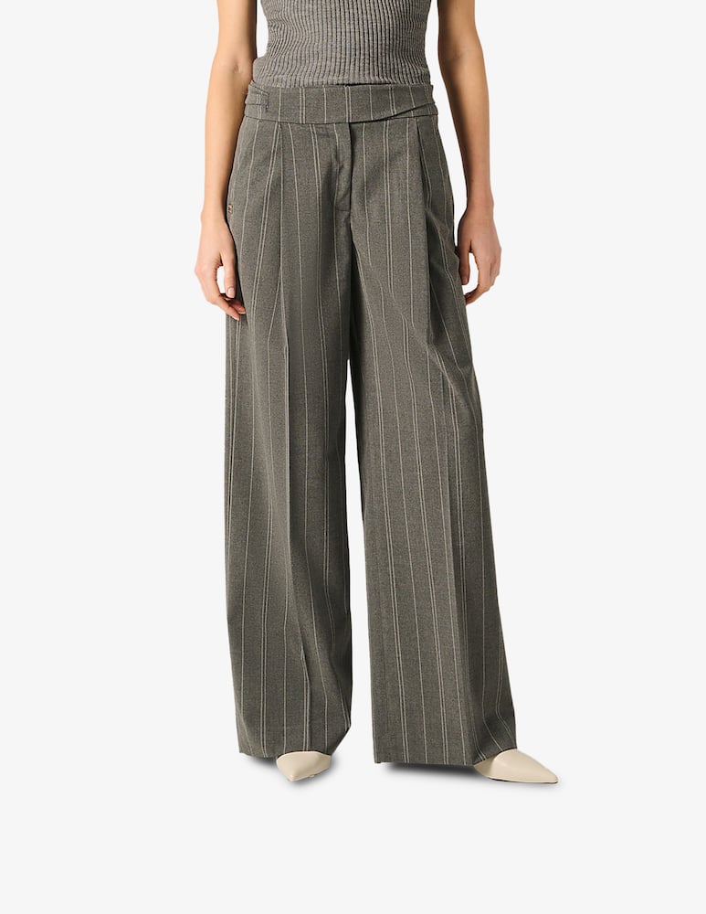 rinascente Manila Grace Pinstripe wide-leg trousers