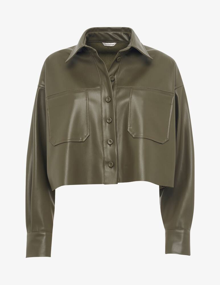 rinascente Manila Grace Faux leather shirt