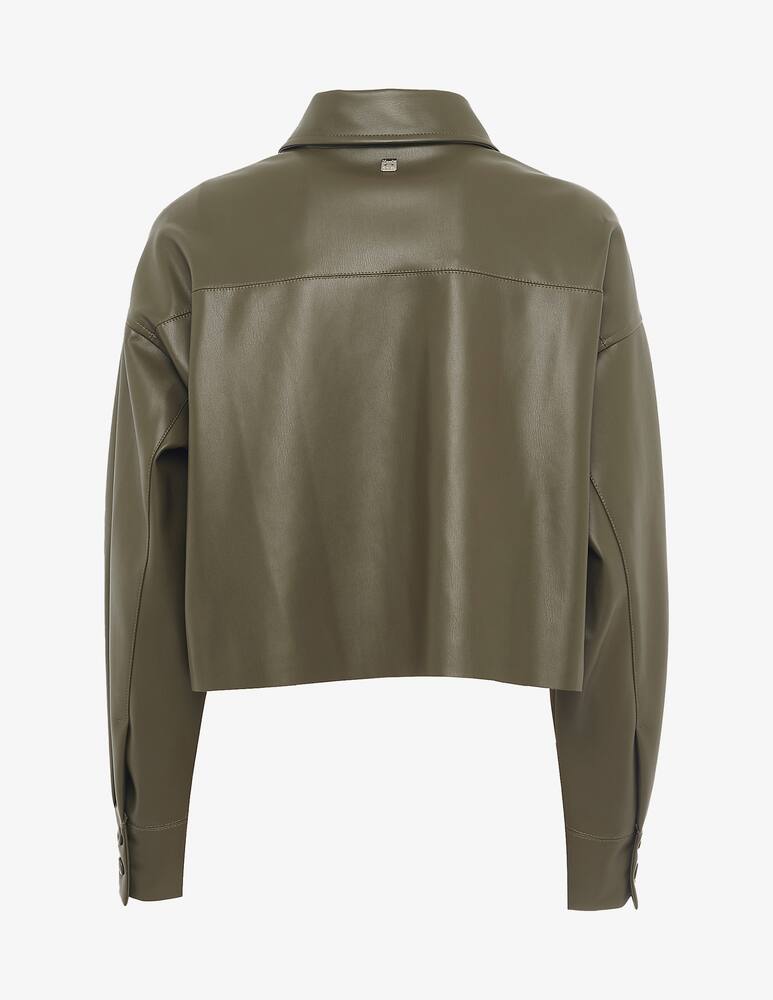 rinascente Manila Grace Faux leather shirt