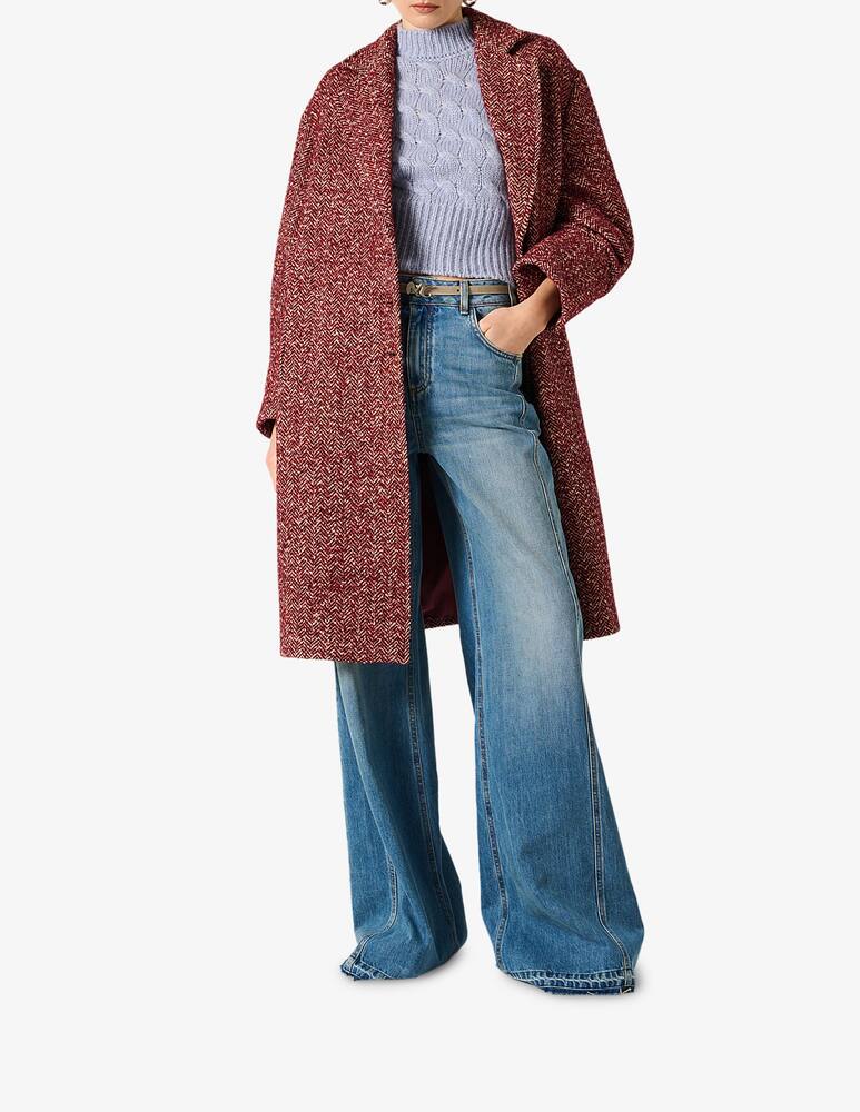 Manila Grace Herringbone wool coat - picture 1 Manila Grace Herringbone wool coat - picture 1