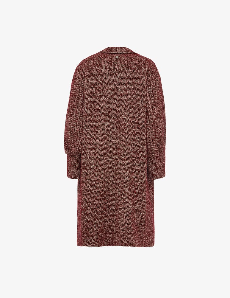 Manila Grace Herringbone wool coat - picture 4 Manila Grace Herringbone wool coat - picture 4
