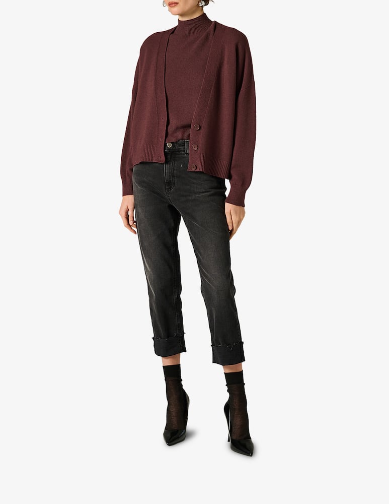 rinascente Manila Grace Ribbed button cardigan