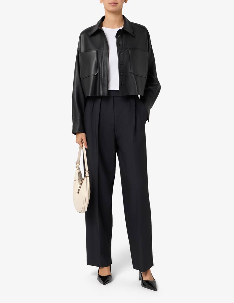 rinascente Manila Grace Faux leather shirt