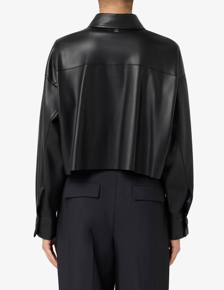 rinascente Manila Grace Faux leather shirt