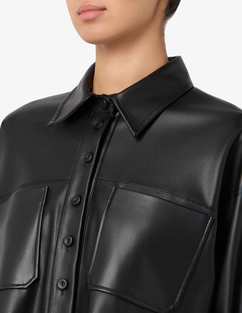rinascente Manila Grace Faux leather shirt