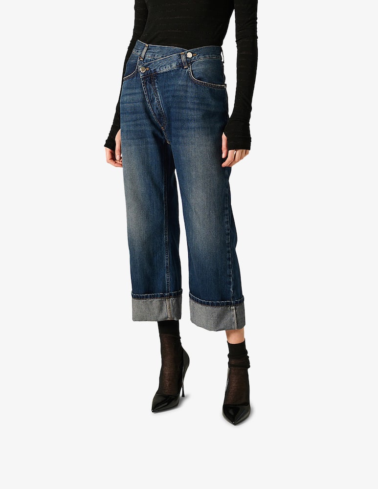 rinascente Manila Grace Asymmetric denim trousers