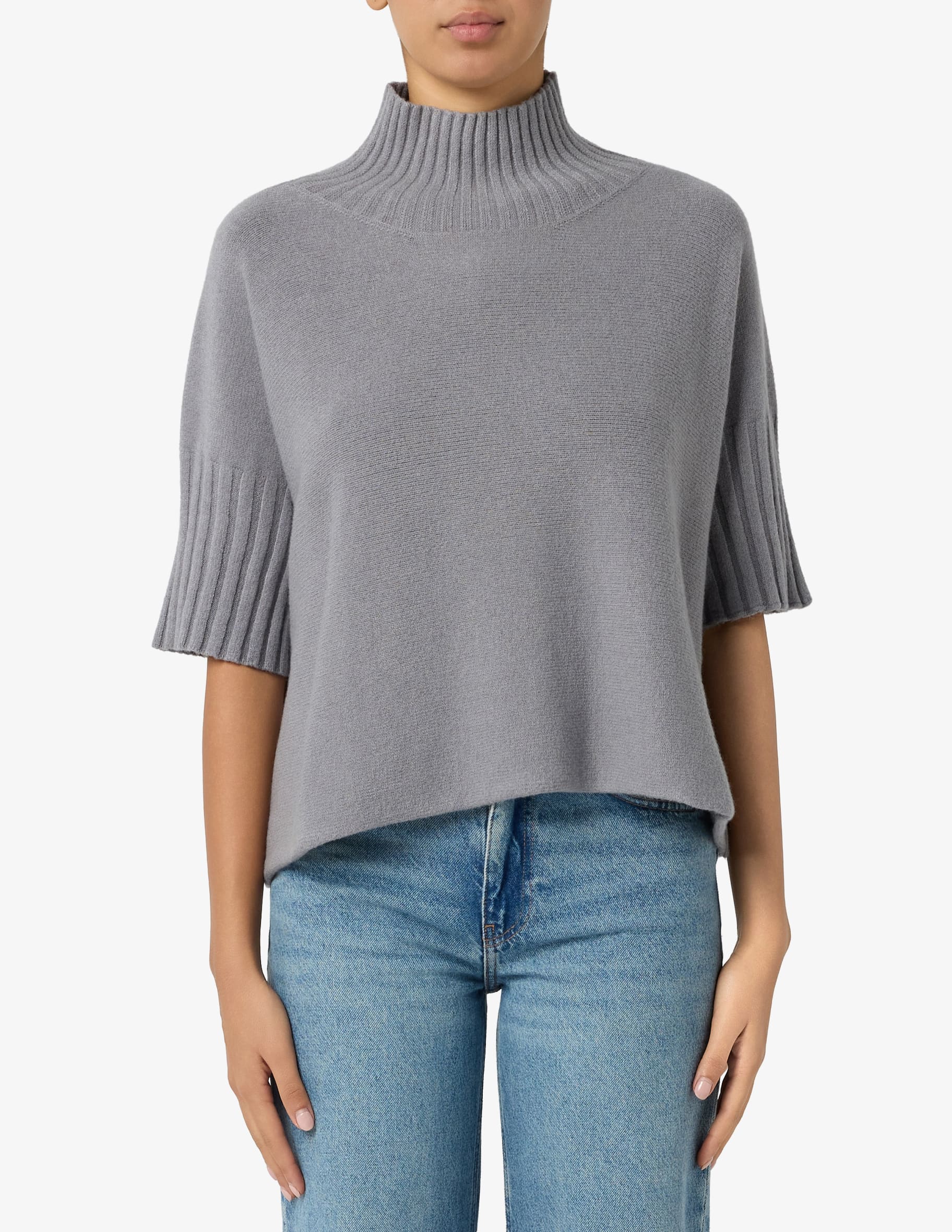 Street One ÄRMELLOSER V-NECK - Maglione - blau/celeste