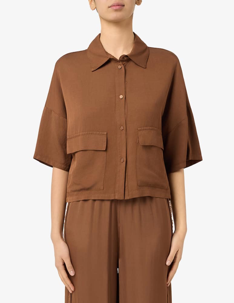 rinascente Manila Grace Cropped short sleeve shirt