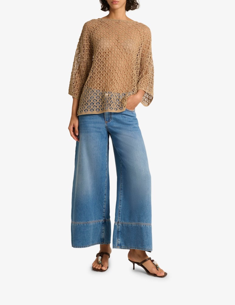 rinascente Manila Grace Crochet knit top