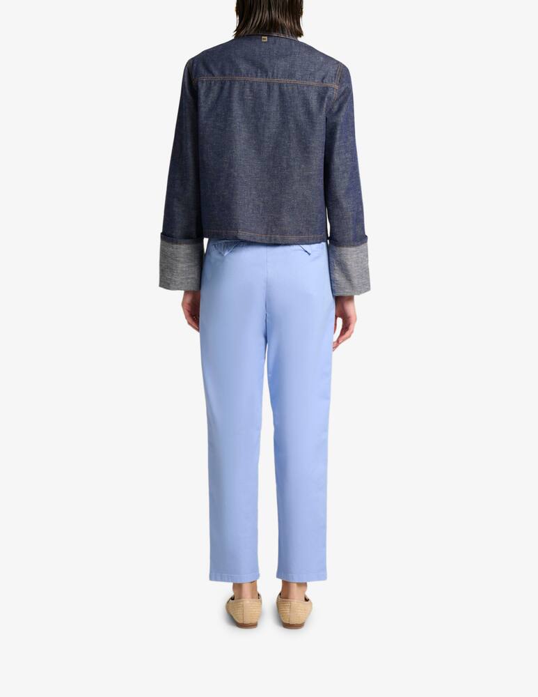 Manila Grace Cropped denim jacket - picture 3 Manila Grace Cropped denim jacket - picture 3