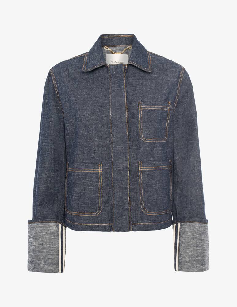 Manila Grace Cropped denim jacket - picture 4 Manila Grace Cropped denim jacket - picture 4