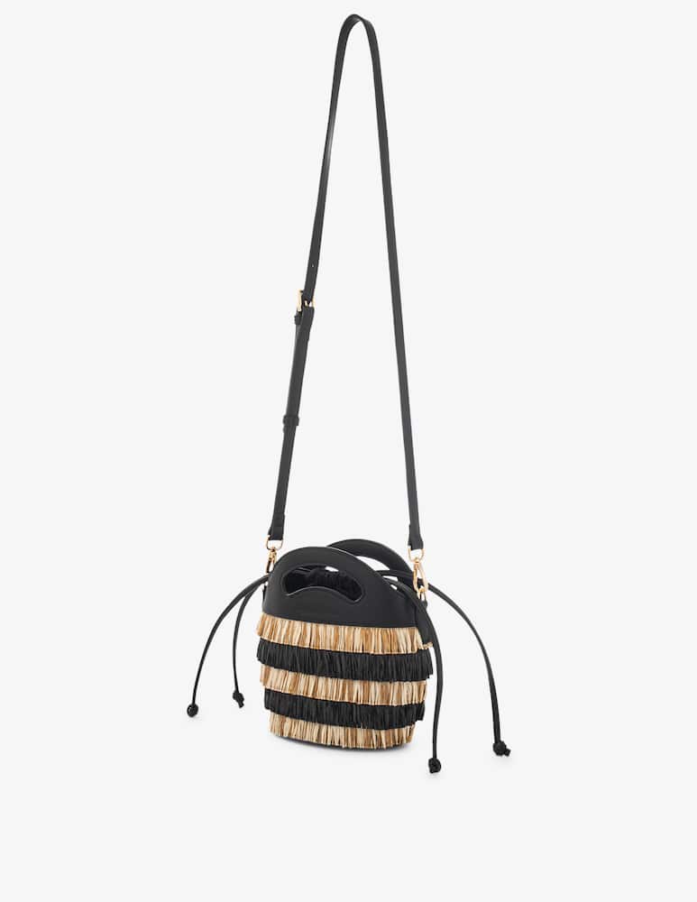 rinascente Manila Grace Borsa a tracolla in rafia Fullmoon 