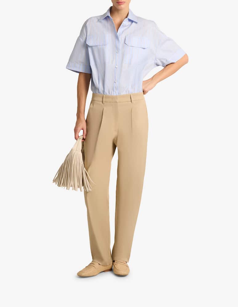 rinascente Manila Grace Shirt-style striped jumpsuit