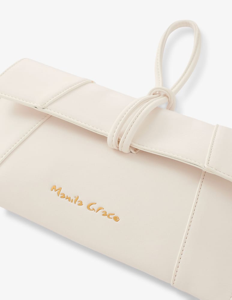 rinascente Manila Grace Pochette knot clutch