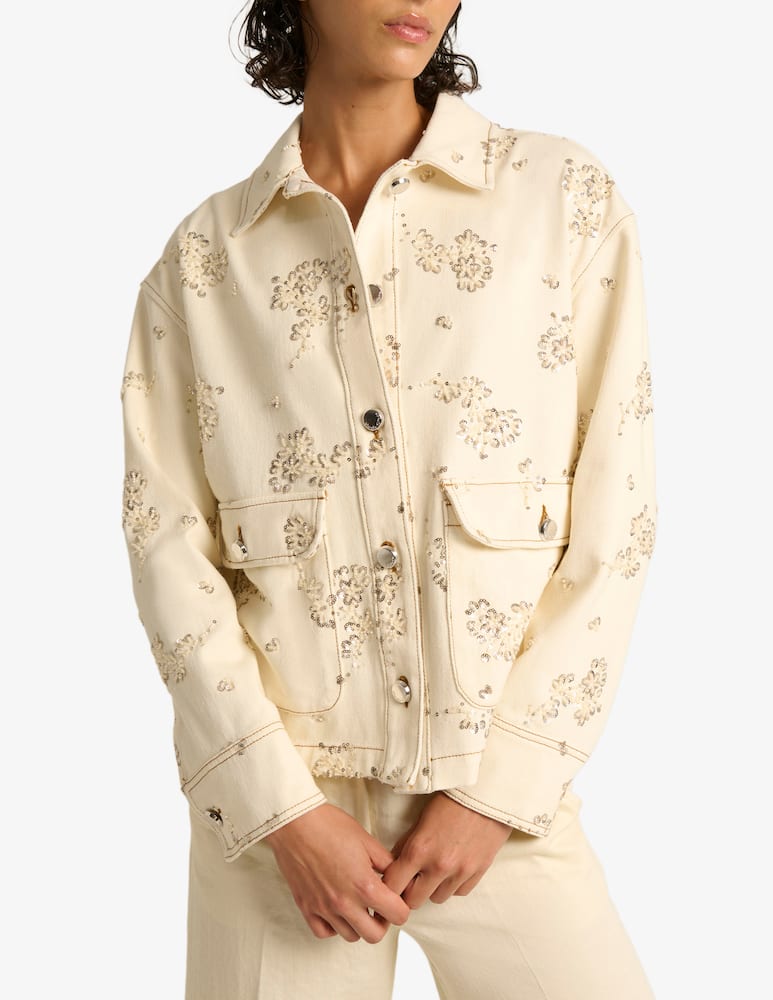 rinascente Manila Grace Embroidered floral jacket