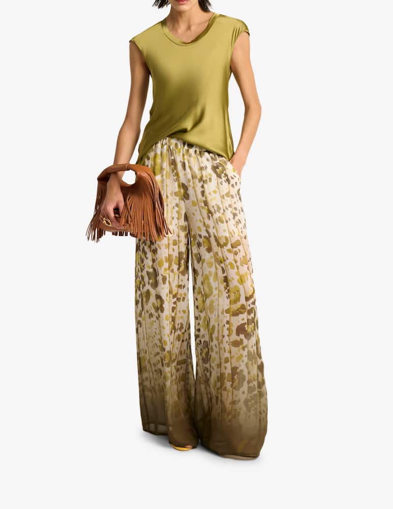 rinascente Manila Grace Printed wide-leg trousers