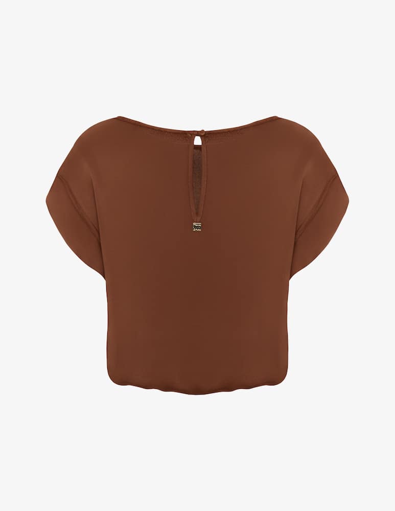 rinascente Manila Grace Frayed short-sleeve blouse