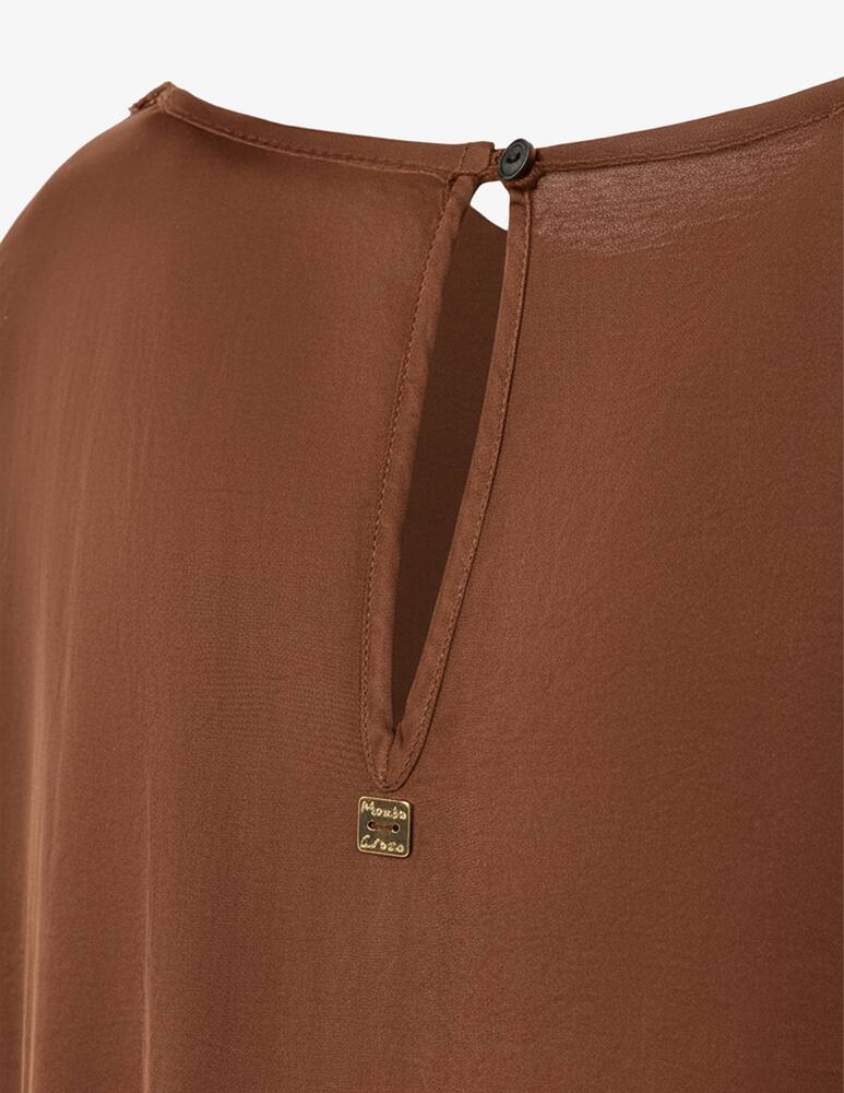 Manila Grace Blusa sfrangiata con collo a barca - immagine 5 Manila Grace Blusa sfrangiata con collo a barca - immagine 5