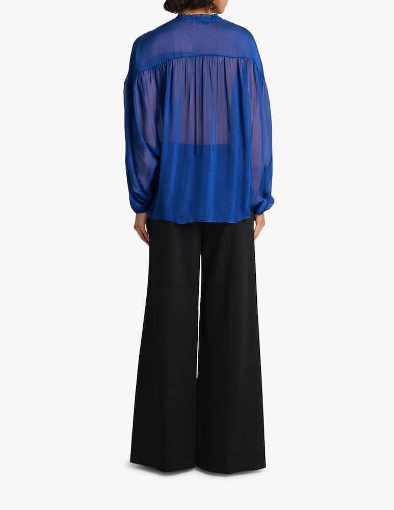rinascente Manila Grace Sheer ruched blouse